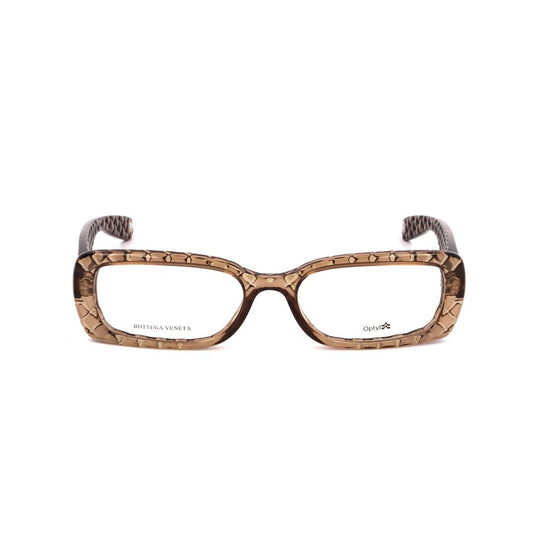 Bottega Veneta Brown Plastic Glasses (Frames) - Transparent brown plastic eyewear, size 52/17/135 mm for women