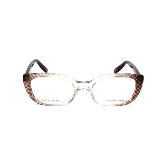 Bottega Veneta Burgundy Acetate Glasses (Frames) featuring stylish design with a 50/19/140 mm measurement, perfect for women.
