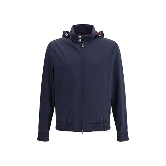 Brunello Cucinelli Blue Polyamide Shell Jacket 1728,72470364320,Blue,Brunello Cucinelli,Clothing,IT48 | M,IT50 | L,IT52 | XL,IT54 | XXL,Jackets & Coats - Clothing,Men,New with tags,Shell Jackets - Jackets & Coats - Clothing