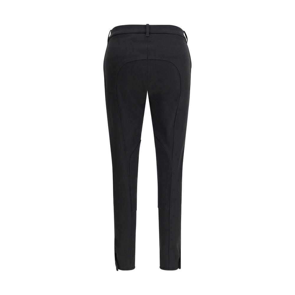 Burberry Black Cotton Casual Pants