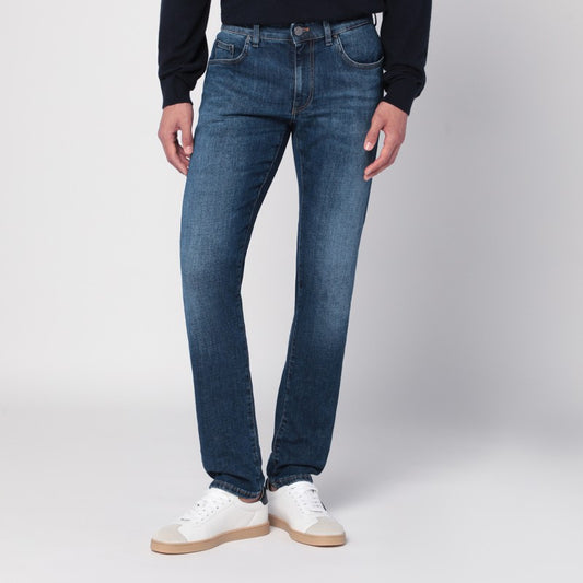 PT Torino Denim Blue Swing jeans in stretch denim
