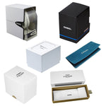 Official packaging options for CASIO COLLECTION Mod. 3 H - BLACK wristwatch, featuring various box designs and materials.