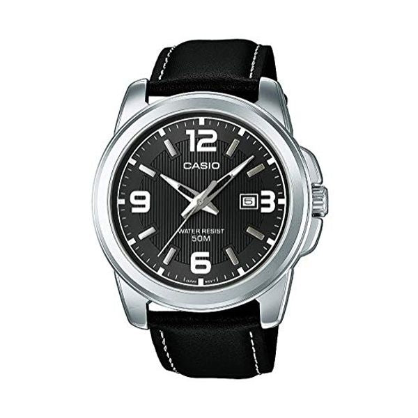 CASIO COLLECTION Mod. BOLD DATE - LEATHER. BLACK