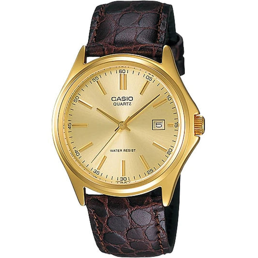 CASIO COLLECTION Mod. DATE LEATHER - GOLD