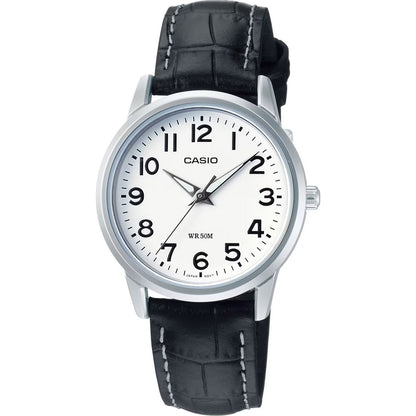 CASIO COLLECTION Mod. LADY 3H - LEATHER. WHITE WATCHES