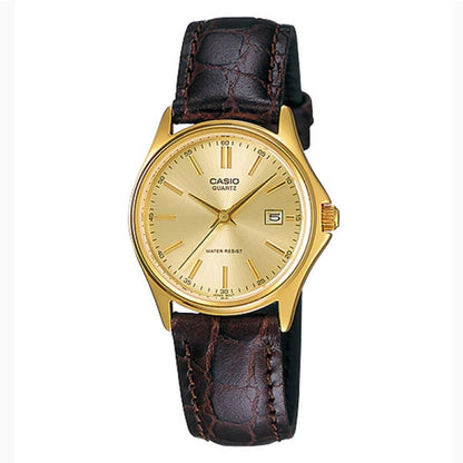 CASIO COLLECTION Mod. LADY LEATHER - GOLD WATCHES