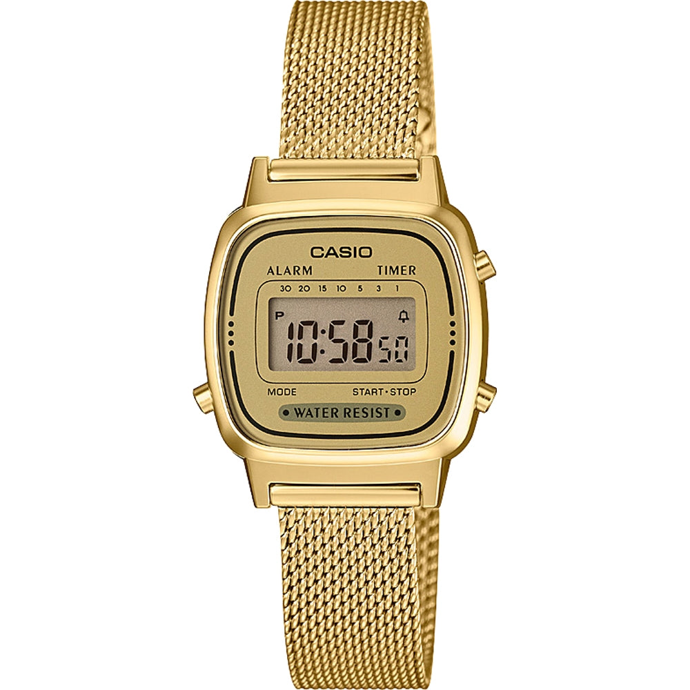 CASIO VINTAGE Mod. ICONIC MINI STEEL - GOLD MESH