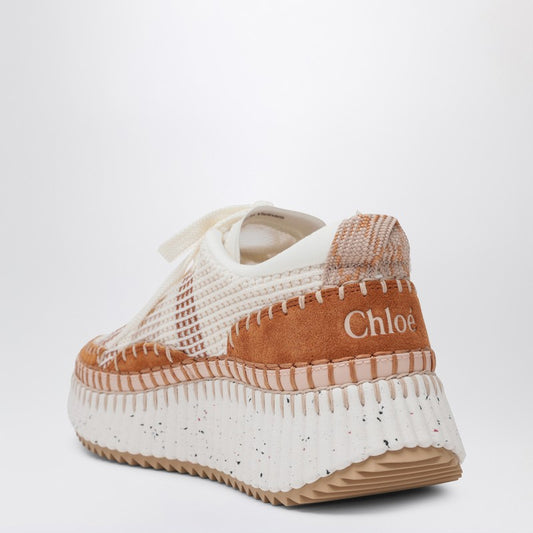 Chloé Natural Nama trainer in recycled nylon CHC22S579Y0/R_CHLOE-243_500