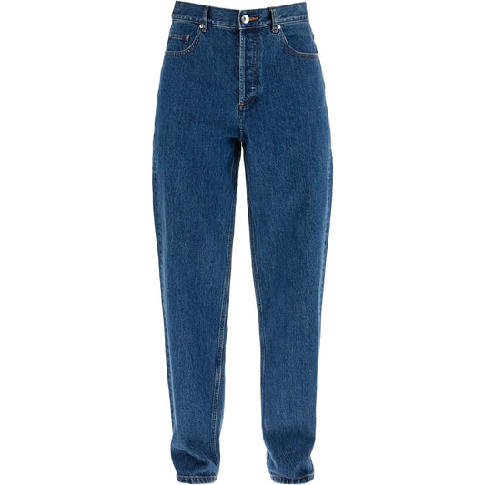 A.P.C. organic cotton indigo blue wide leg jeans