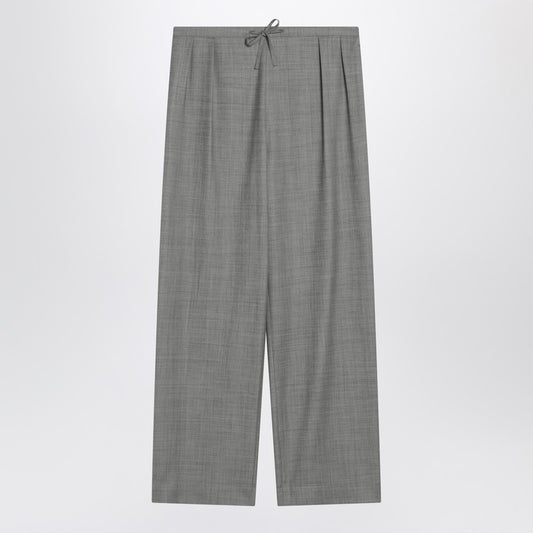 Loulou Studio Gray wide pants with drawstring
