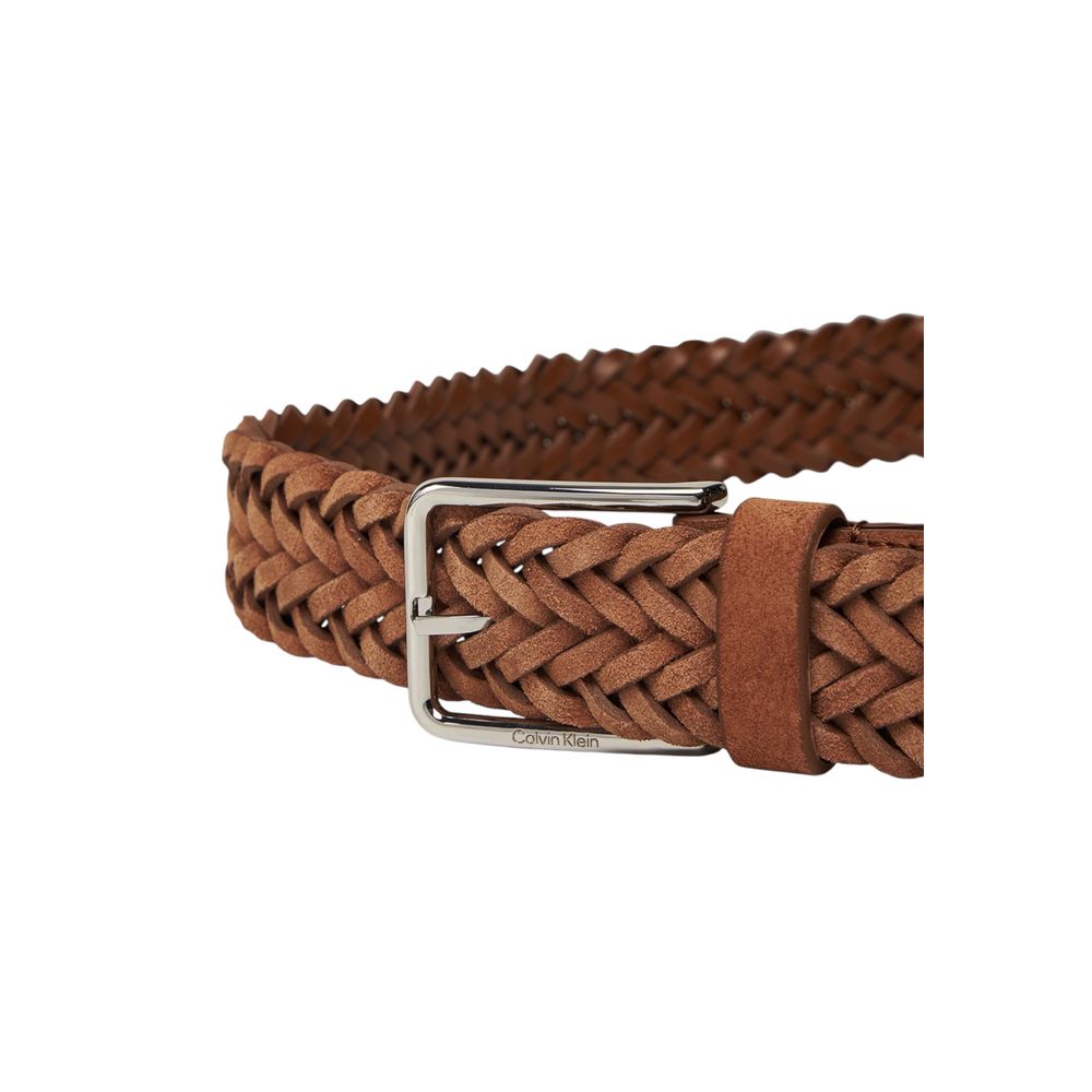 Calvin Klein Brown Leather Regular Belt