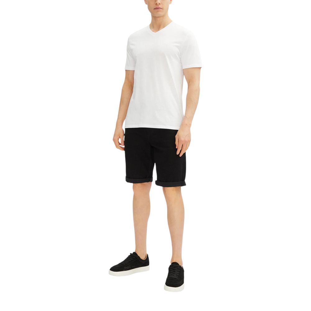 Calvin Klein Jeans Black Cotton Bermuda Shorts