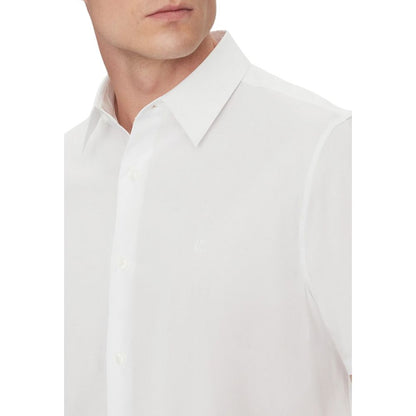 Calvin Klein White Organic Cotton Shortsleeve Shirt