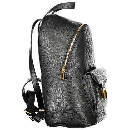 Coccinelle Black Leather Women Backpack