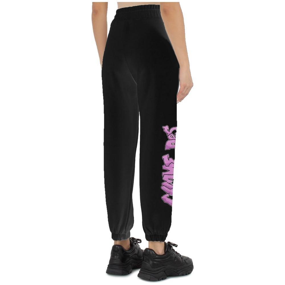 Comme Des Fuckdown Black Cotton Women Sweatpants