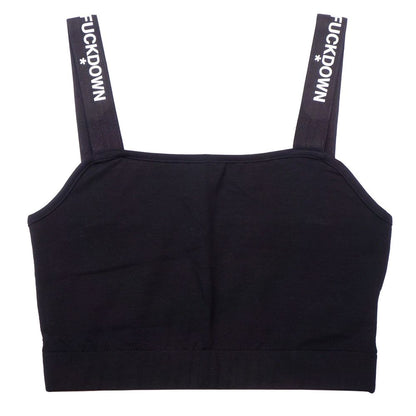 Comme Des Fuckdown Black Cotton Women Top