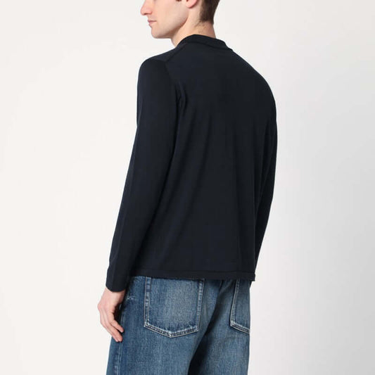 Drumohr Navy blue cotton cardigan