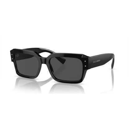 DOLCE & GABBANA MOD. DG4460 acetate sunglasses for gentlemen, featuring sleek black design and stylish square lenses.