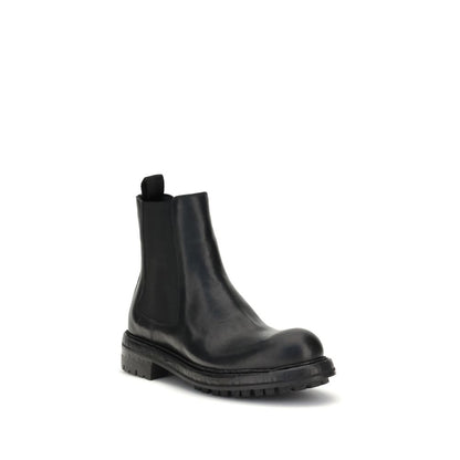 Dolce & Gabbana Black Calf Leather Bos Taurus Chelsea Boots