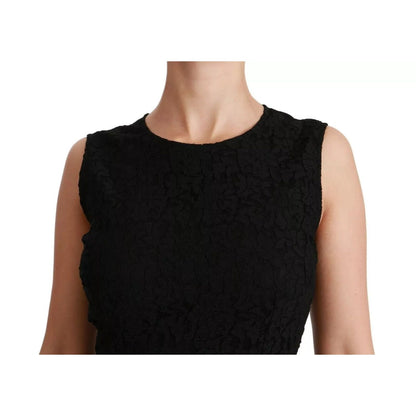 Dolce & Gabbana Black Lace Gown Bodycon Sheath STAFF Dress