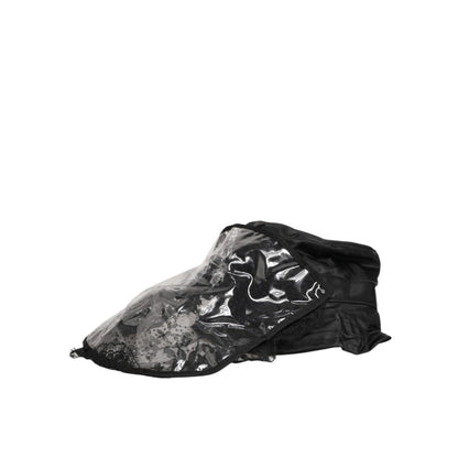 Dolce & Gabbana Black PVC Wide Brim Men Bucket Capello Hat