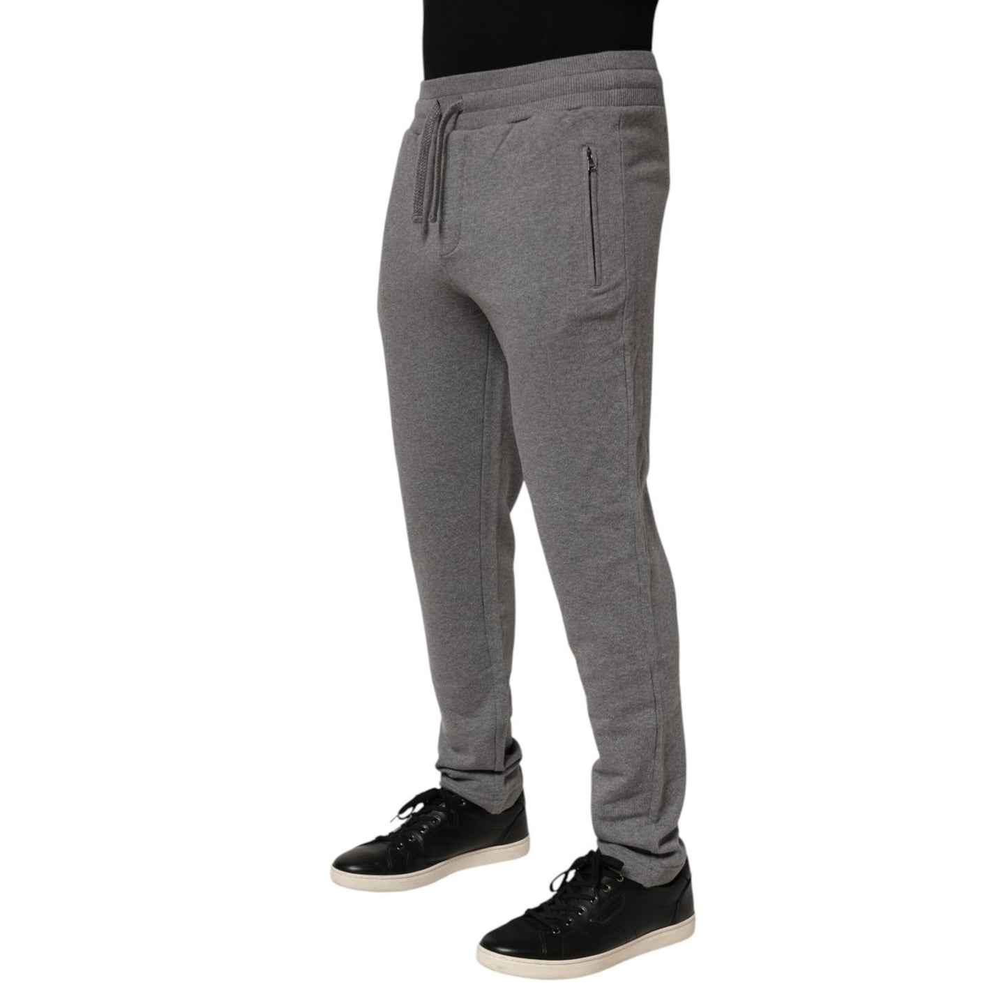 Dolce & Gabbana Cotton Jogger Sweatpants Trouser Gray