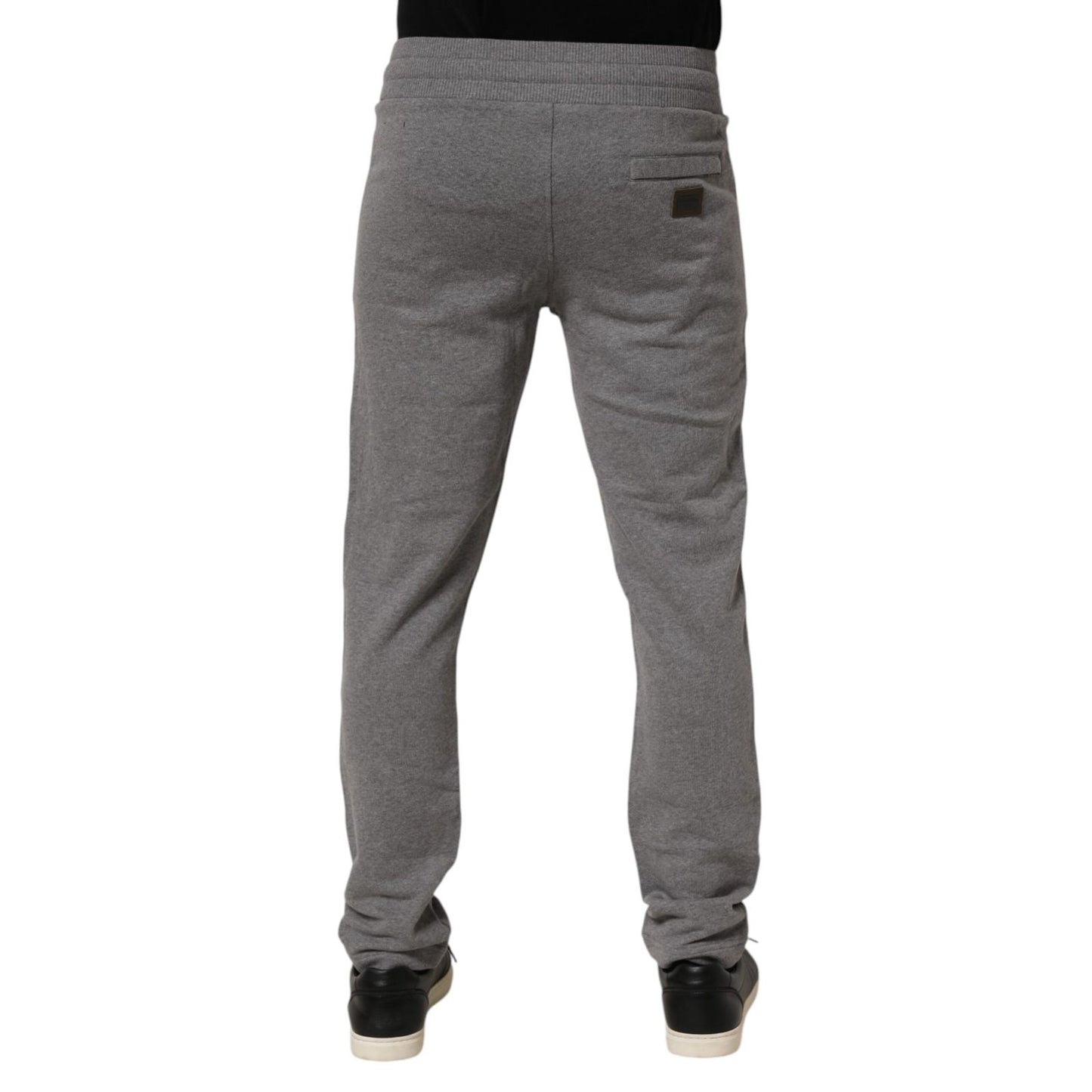 Dolce & Gabbana Cotton Jogger Sweatpants Trouser Gray