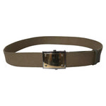 Dolce & Gabbana Brown Canvas Square Metal Buckle Men Belt Dolce & Gabbana Dark Olive Green
