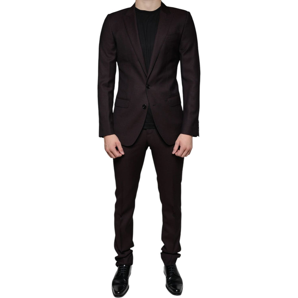 Dolce & Gabbana Indigo MARTINI Formal 2 Piece Suit Dolce & Gabbana Black