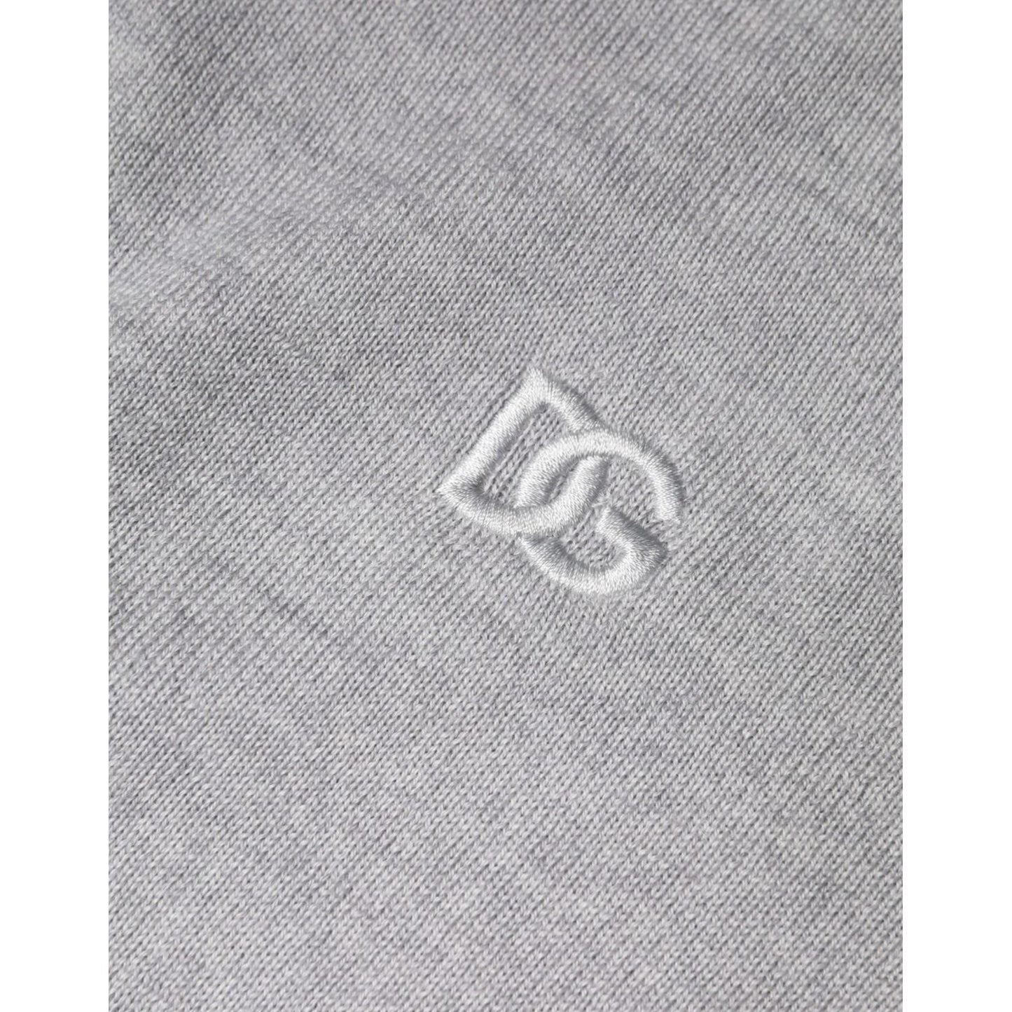 Dolce & Gabbana Light Gray Wool Crew Neck Pullover Sweater TSH86989-46