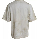 Dolce & Gabbana Off White Logo Cotton Crew Neck T-shirt TSH86331-52