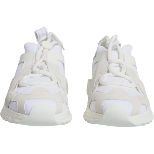 Dolce & Gabbana White Mesh Sorrento Trekking Sneakers Shoes LA11963-39.5