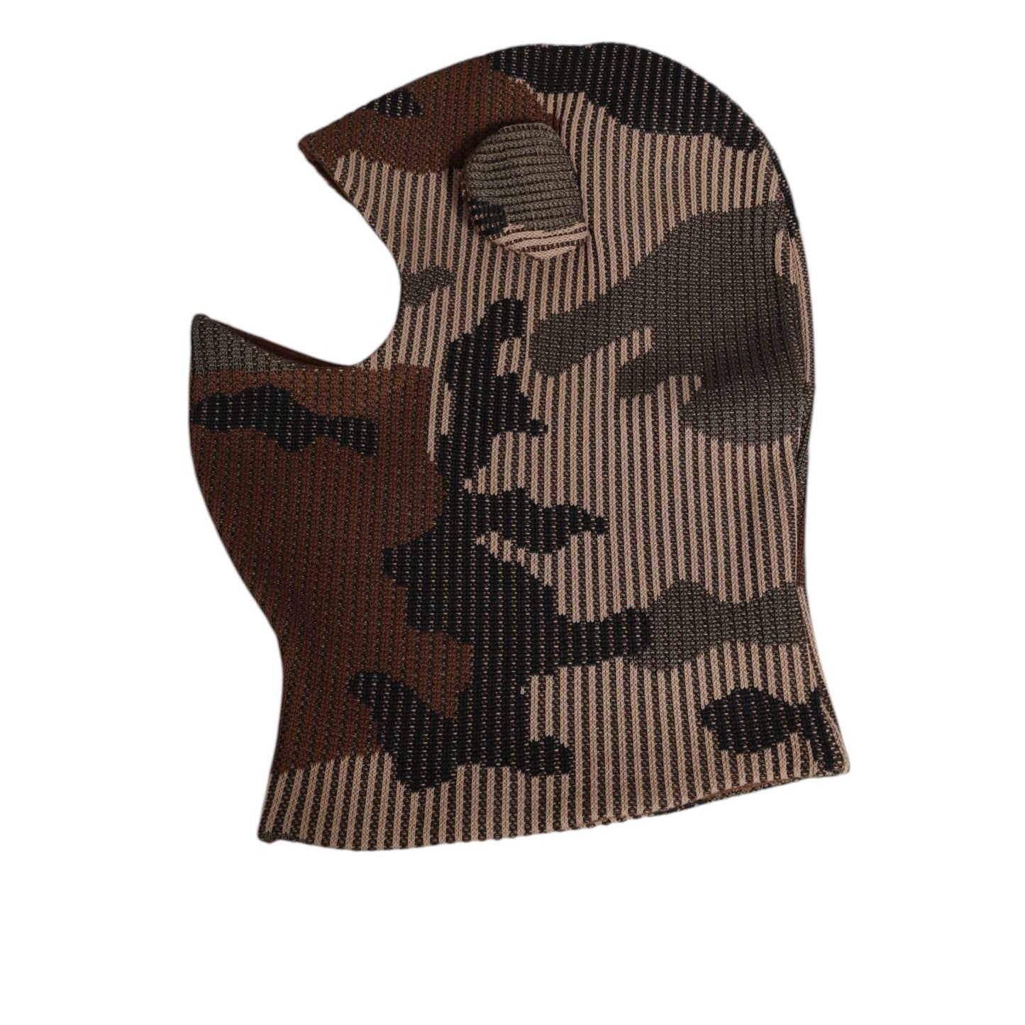 Dolce & Gabbana Multicolor Camouflage Balaclava Mask Men Cap One Size Hat, breathable winter accessory with bold design