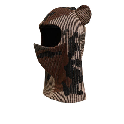Dolce & Gabbana Multicolor Camouflage Balaclava Mask Men Cap One Size Hat in bold street style design