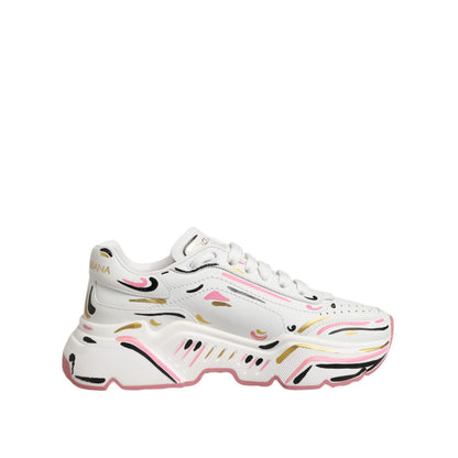 Dolce & Gabbana Multicolor Hand Painted DAYMASTER Sneaker Shoes