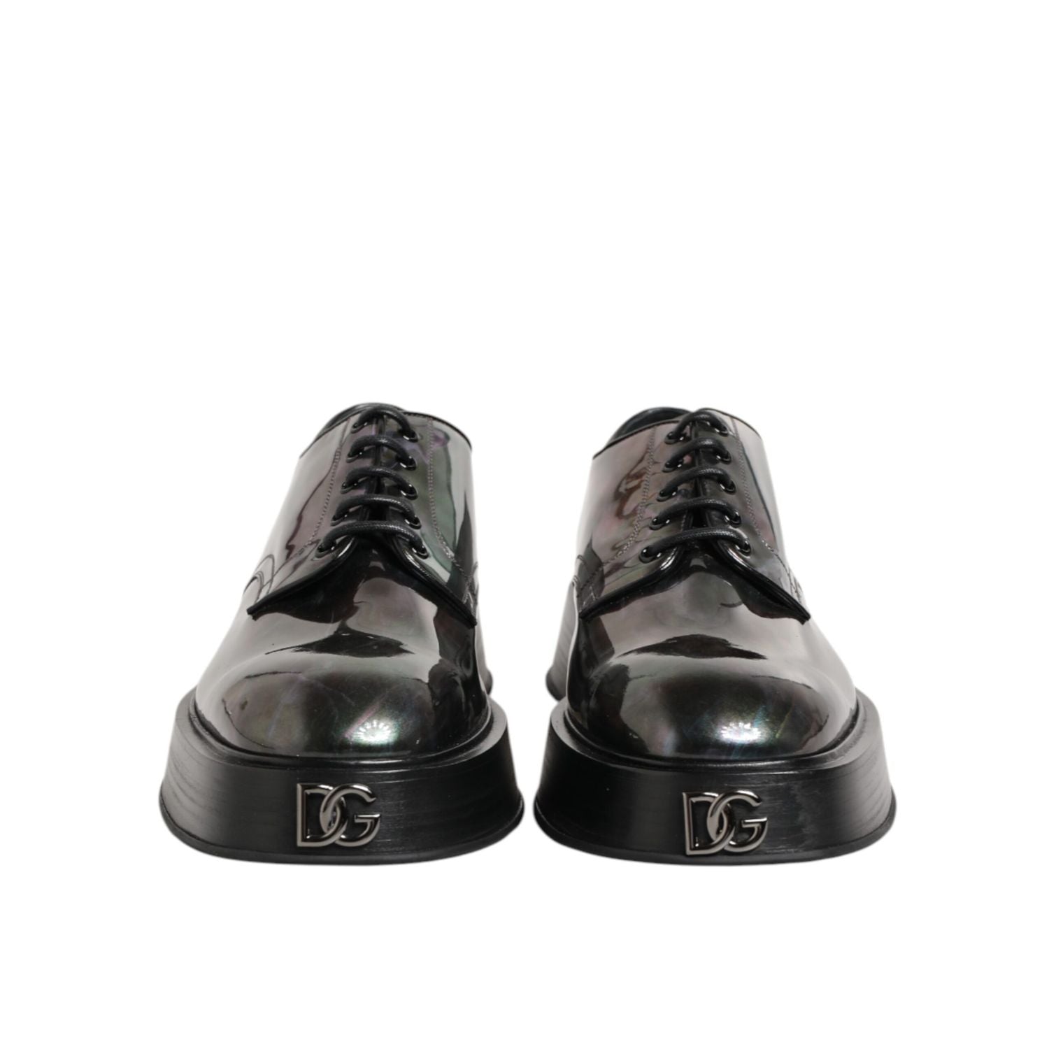 Dolce & Gabbana Multicolor Leather Lace-up Men Formal Derby Shoes