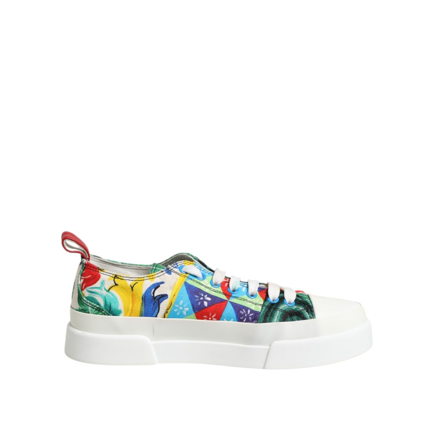 Dolce & Gabbana Multicolor Patchwork Low Top Sneakers Shoes