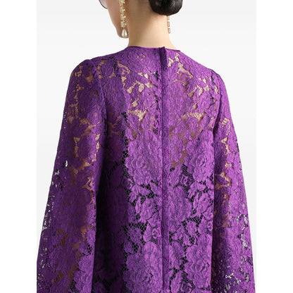 Dolce & Gabbana bell sleeves Lace mini dress