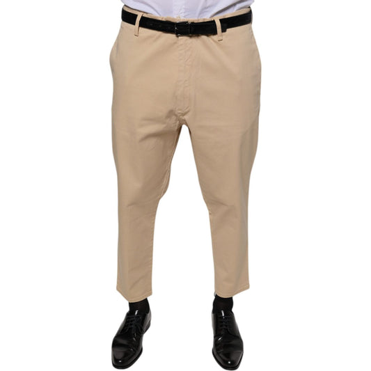 Don The Fuller Beige HOUSTON Men Cropped Dress Pants PAN75619-38