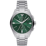 EMPORIO ARMANI MOD. AR11480 gent wristwatch with green dial, stainless steel case, mineral glass, quartz movement, water resistant to 5 ATM.