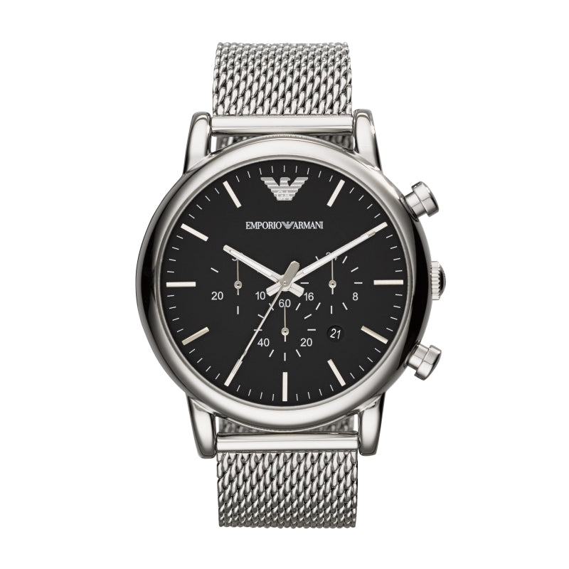 EMPORIO ARMANI MOD. AR1808 Gent's Chronograph Stainless Steel Watch