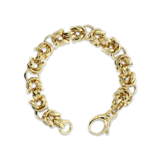 ETRUSCA JEWELS JEWELRY Mod. WSET00749.YG gold bracelet with intricate link design