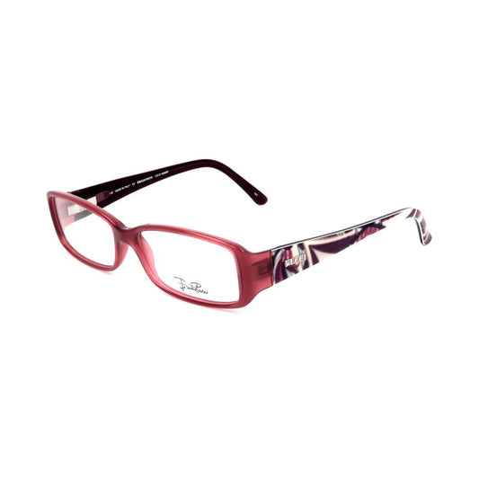 Emilio Pucci Pink Plastic Frames in antique rose, model EP2658643, size 53/14/130 mm. Stylish women's eyewear made of durable plastic.