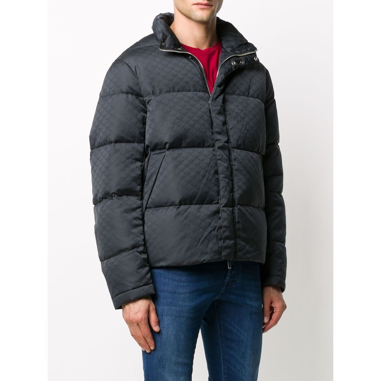 Emporio Armani Coats Blue
