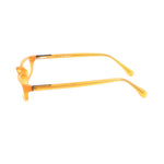 Side view of Ermenegildo Zegna Yellow Plastic Frames, showcasing 50/22/145mm size