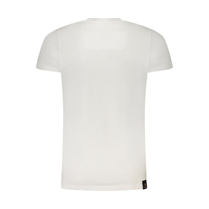 Back view of Esercito 1659 White Cotton T-Shirt with short sleeves and crew neck.