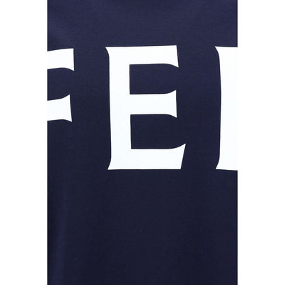 Ferragamo Blue Cotton T-Shirt