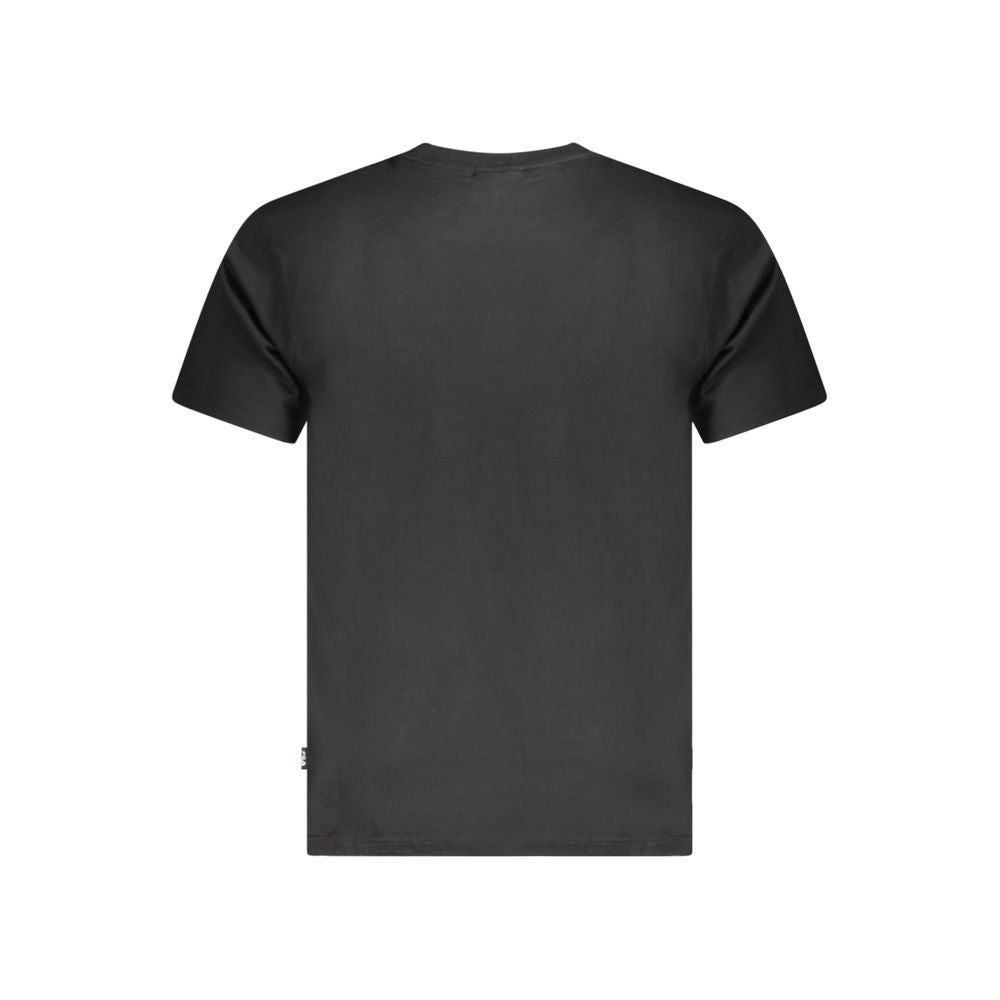 Back view of Fila Black Cotton Unisex T-Shirt showcasing sleek design and iconic style.