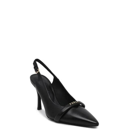 Furla Black Leather High Heel Pumps