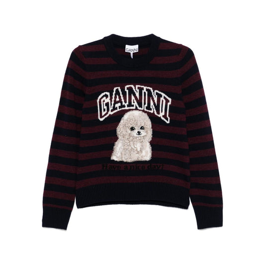 GANNI Sweaters Bordeaux